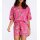 Allover-Animalprint-Shorty, pink-gemustert