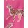 Allover-Animalprint-Shorty, pink-gemustert