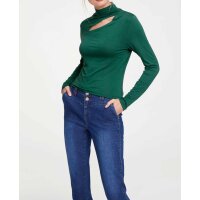 Designer-Jerseyshirt m. Cut-Out, grün