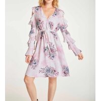 Druckkleid m. Cut-Outs, bunt