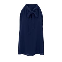 Chiffon blouse, navy
