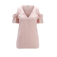 Bluse m. Cut-Outs, nude