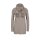 Designer-Feinstrickpullover m. Schal, beige
