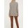 Designer-Feinstrickpullover m. Schal, beige