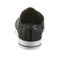 Sneaker m. Pailletten, schwarz