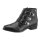 Marken-Stiefelette m. Nieten, schwarz
