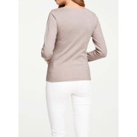 Feinstrickpullover m. Pailletten, mauve