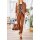 Designer-Lamm-Velourslederjacke m. Ösen, cognac
