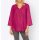 Designer-Leinen-Bluse m. Spitze, pink