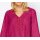 Designer-Leinen-Bluse m. Spitze, pink