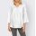 Linen blouse with lace, ecru
