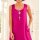 Designer-Leinenkleid, pink