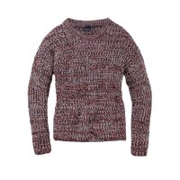 Marken-Kinder-Pullover, bordeaux-meliert