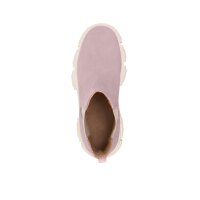 Cow suede boots, rosé