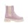 Cow suede boots, rosé