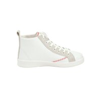 Cowhide nappa leather sneaker, white