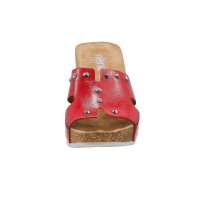 Lackleder-Pantolette, rot