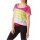 Marken-Shirt, weiß-bunt