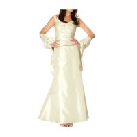 Brautkleid-Set (3-tlg.), creme