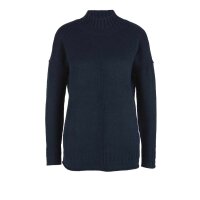 Stand-up collar sweater, navy