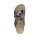 Cowhide mule with metalic effects, grey