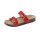 Lack-Rindleder-Pantolette, rot