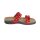 Lack-Rindleder-Pantolette, rot