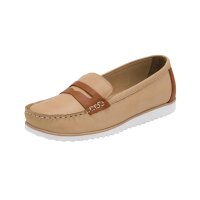 Rind-Nappaleder-Slipper, camel-cognac