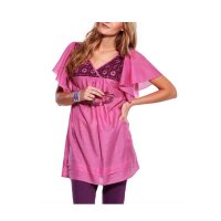 Label silk tunik, pink