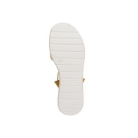 Sandal with cork look, camel-gold coloured