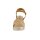 Sandal with cork look, camel-gold coloured