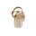 Sandal with cork look, camel-gold coloured