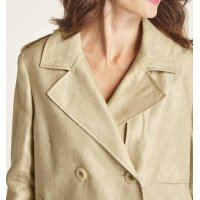Leinen-Kurzjacke, sand-gold