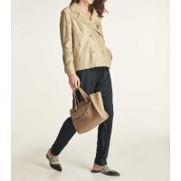 Leinen-Kurzjacke, sand-gold