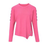 Pullover m. Knöpfen, pink