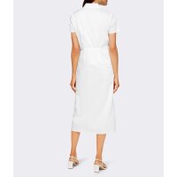 Designer-Hemdblusenkleid, weiß