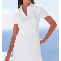 Designer-Hemdblusenkleid, weiß