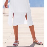 Designer-Hemdblusenkleid, weiß