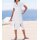 Designer-Hemdblusenkleid, weiß