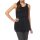 Chiffon-Blusentop, schwarz