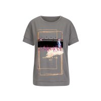 Statement shirt with sequins, grey