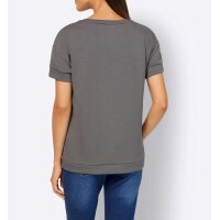 Statement shirt with sequins, grey