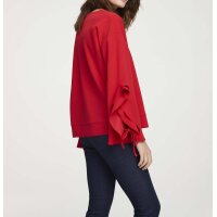 Blusenshirt m. Volants, rot