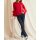 Blusenshirt m. Volants, rot