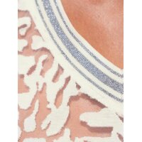 Designer-Ausbrennershirt m. Top, champagner