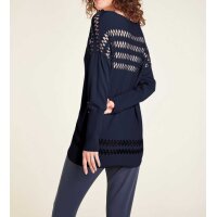 Oversizeowy sweter, granatowy