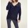 Oversizeowy sweter, granatowy