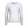 Marken-Rippenpullover, silbergrau