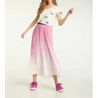 Plisseerock, candy-offwhite