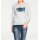 Knit sweater with sequins, ecru